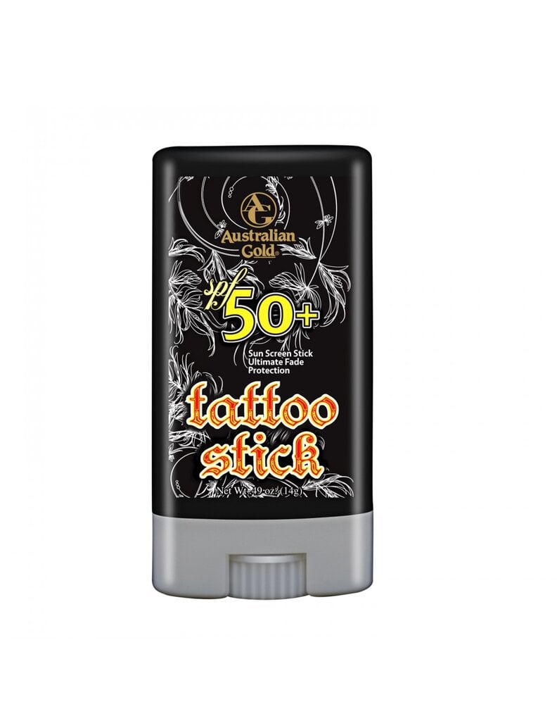 Apsauginis tatuiruočių pieštukas Australian Gold Tattoo Stick SPF 50+, 14 g kaina ir informacija | Kremai nuo saulės | pigu.lt