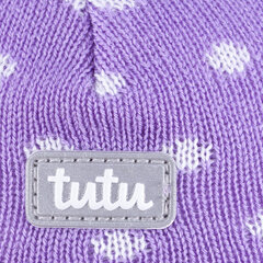TuTu violetinė kepurė šalmukas su ausytėmis mergaitėms kaina ir informacija | Žiemos drabužiai vaikams | pigu.lt