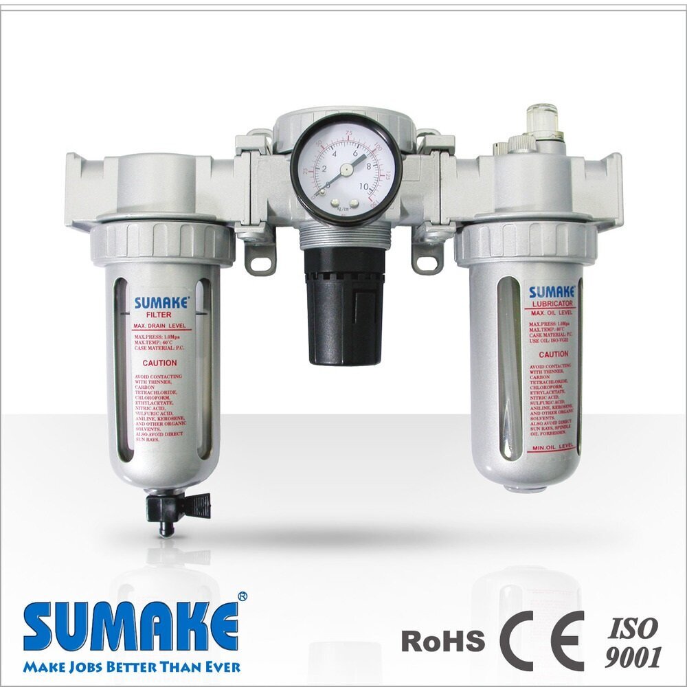 Slėgio reguliatorius oro filtras tepalinė 1/2" SUMAKE kaina ir informacija | Mechaniniai įrankiai | pigu.lt