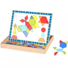 Двусторонняя деревянная магнитная доска для рисования цена и информация | Развивающие игрушки | pigu.lt