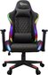 Žaidimų kėdė White shark Thunderbolt RGB, juoda kaina ir informacija | Biuro kėdės | pigu.lt