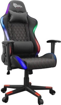 Игровой стул White shark Thunderbolt RGB, черный цена и информация | Офисные кресла | pigu.lt