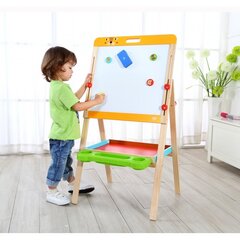 Didelė dvipusė magnetinė piešimo lenta kaina ir informacija | Lavinamieji žaislai | pigu.lt