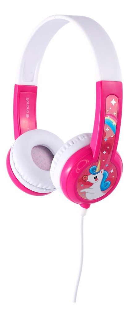 BuddyPhones DiscoverFun vaikiškos ausinės, Rožinės kaina ir informacija | Ausinės | pigu.lt