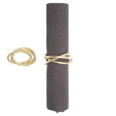 Servetėlės žiedas Rings (sidabrinis / auksinis) 2vnt kaina ir informacija | Staltiesės, servetėlės | pigu.lt