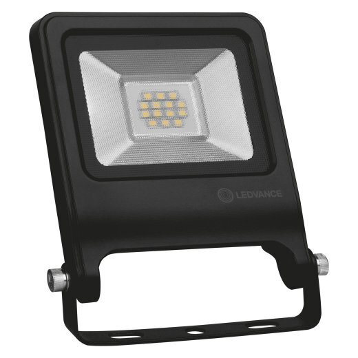 LED prožektorius Ledvance Floodlight Value 10W/4000K BK IP65 цена и информация | Lauko šviestuvai | pigu.lt