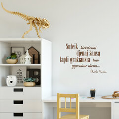 Lipdukas ant sienos - „Gražiausia diena“, 60 X 55 cm, rudas kaina ir informacija | Interjero lipdukai | pigu.lt