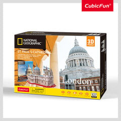 3D dėlionė CubicFun National Geographic Londonas Šv. Pauliaus katedra, 107 d. kaina ir informacija | Dėlionės (puzzle) | pigu.lt