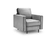 Fotelis Milo Casa Giulietta, šviesiai pilkas/juodas kaina ir informacija | Svetainės foteliai | pigu.lt