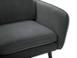 Fotelis Kooko Home Lento, tamsiai pilkas/juodas kaina ir informacija | Svetainės foteliai | pigu.lt