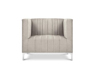 Fotelis Kooko Home Tutti, smėlio/sidabrinės spalvos kaina ir informacija | Svetainės foteliai | pigu.lt