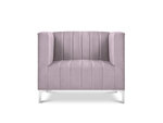 Fotelis Kooko Home Tutti, šviesiai violetinis/sidabrinės spalvos