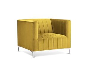 Fotelis Kooko Home Tutti, geltonas/sidabrinės spalvos kaina ir informacija | Svetainės foteliai | pigu.lt