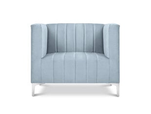 Fotelis Kooko Home Tutti, šviesiai mėlynas/sidabrinės spalvos kaina ir informacija | Svetainės foteliai | pigu.lt