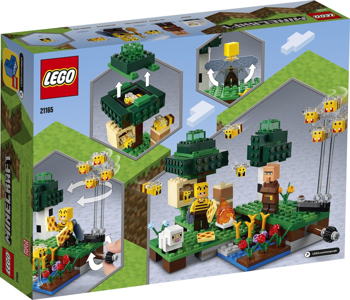 21165 LEGO® Minecraft Bičių ūkis kaina ir informacija | Konstruktoriai ir kaladėlės | pigu.lt