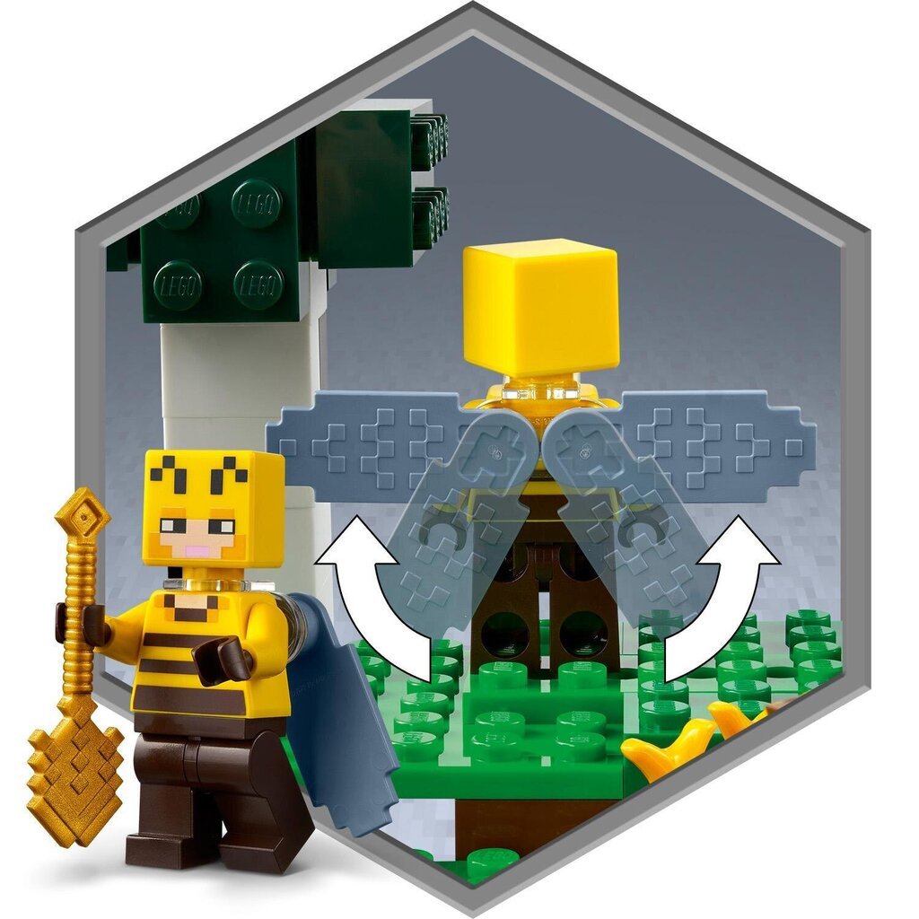21165 LEGO® Minecraft Bičių ūkis kaina ir informacija | Konstruktoriai ir kaladėlės | pigu.lt