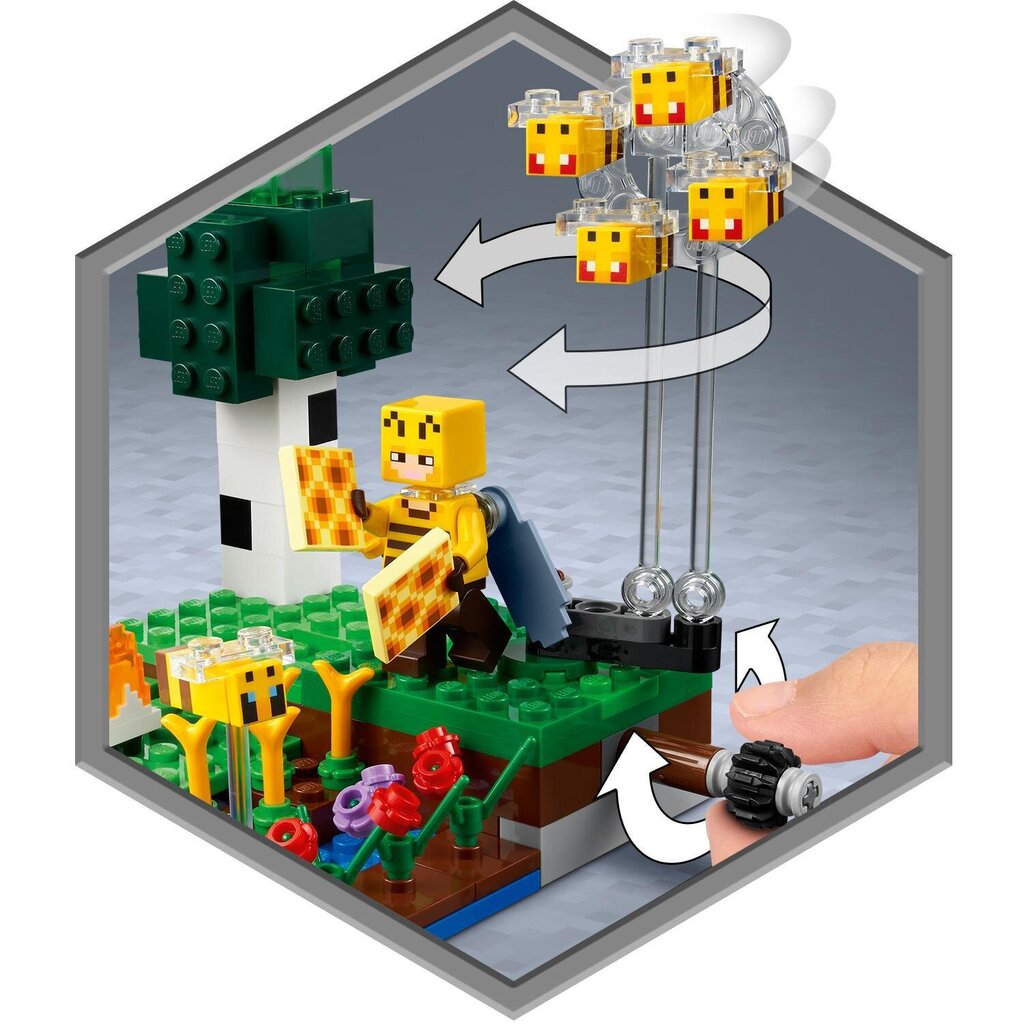 21165 LEGO® Minecraft Bičių ūkis kaina ir informacija | Konstruktoriai ir kaladėlės | pigu.lt