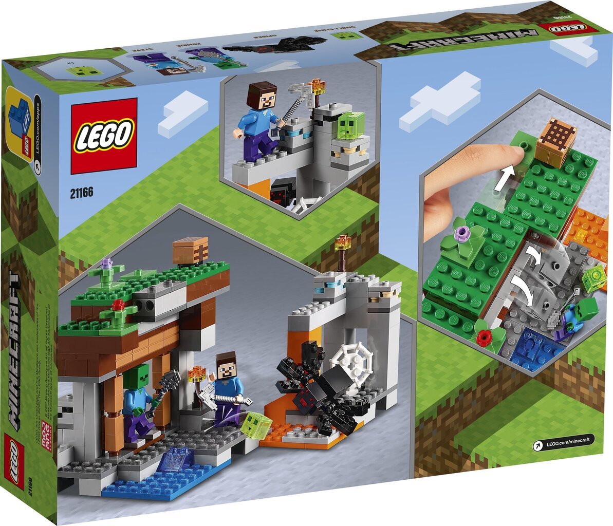 21166 LEGO® Minecraft Apleista kasykla kaina ir informacija | Konstruktoriai ir kaladėlės | pigu.lt