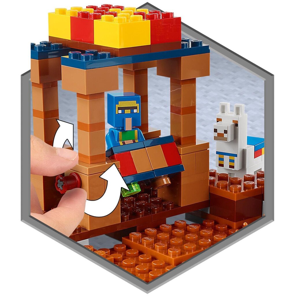 21167 LEGO® Minecraft Prekybos postas kaina ir informacija | Konstruktoriai ir kaladėlės | pigu.lt