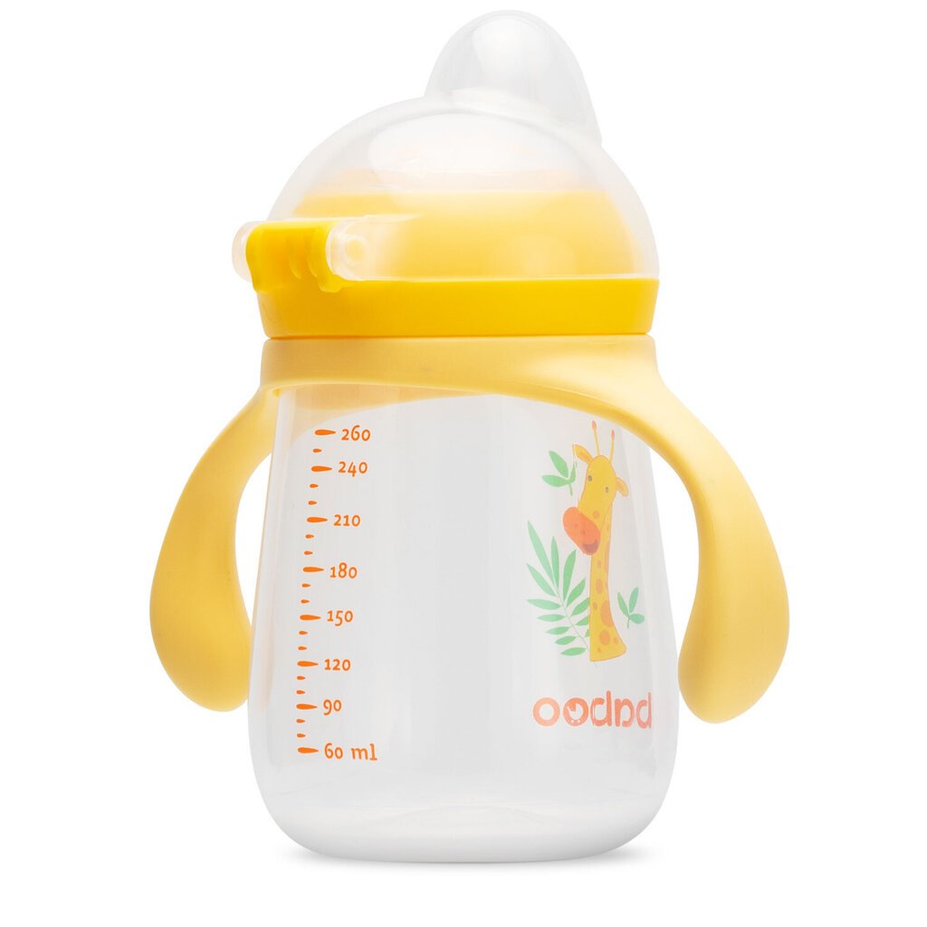 Baboo gertuvė su silikoniniu snapeliu, 6+ mėn, 260 ml, Safari kaina ir informacija | Buteliukai kūdikiams ir jų priedai | pigu.lt