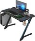 Žaidimų stalas Ultradesk Space V2, juodas kaina ir informacija | Kompiuteriniai, rašomieji stalai | pigu.lt