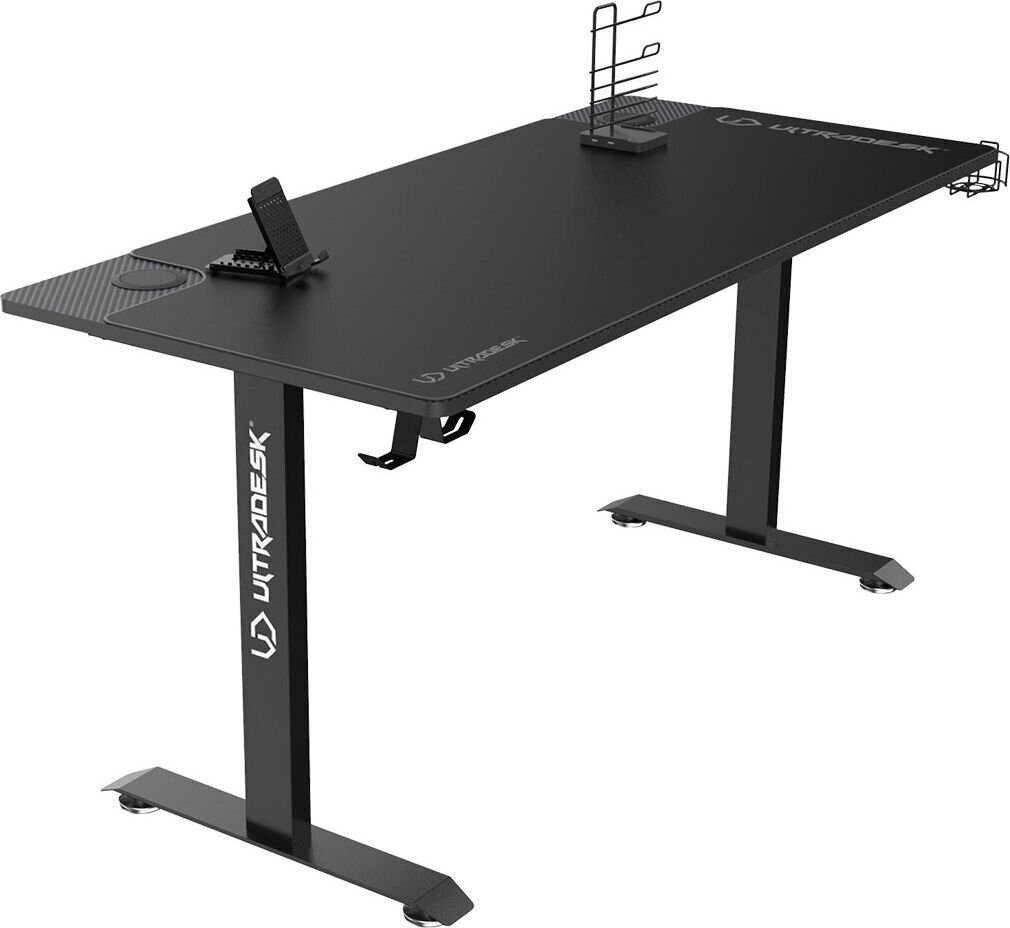 Žaidimų stalas Ultradesk Momentum, juodas цена и информация | Kompiuteriniai, rašomieji stalai | pigu.lt