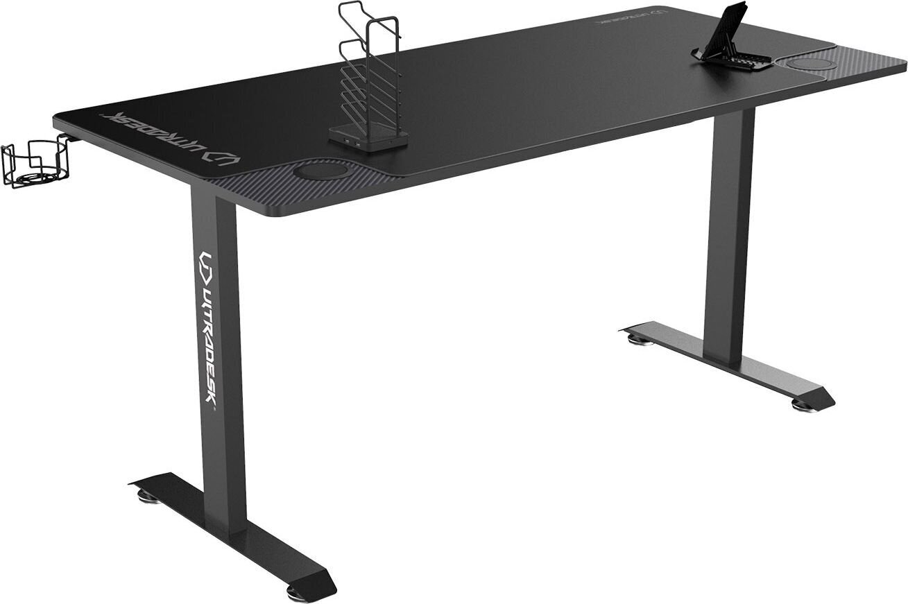 Žaidimų stalas Ultradesk Momentum, juodas kaina ir informacija | Kompiuteriniai, rašomieji stalai | pigu.lt