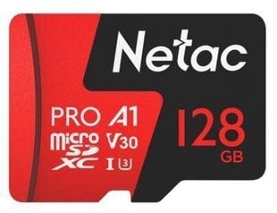 MEMORY MICRO SDXC 128GB UHS-I/W/A NT02P500PRO-128G-R NETAC цена и информация | Карты памяти для телефонов | pigu.lt