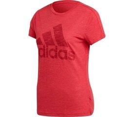 Marškinėliai moterims Adidas Must Haves Winners, raudoni kaina ir informacija | Sportinė apranga moterims | pigu.lt