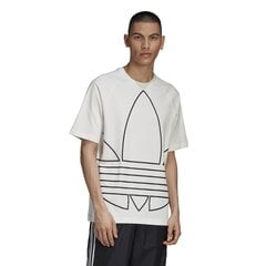 Футболка для мужчин adidas Originals Big Trefoil Outline, белая цена и информация | Мужская спортивная одежда | pigu.lt