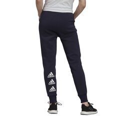 Laisvalaikio kelnės moterims Adidas Stacked Logo Fleece, mėlynos kaina ir informacija | Sportinė apranga moterims | pigu.lt