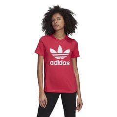 Marškinėliai moterims Adidas Trefoil, raudoni kaina ir informacija | Adidas Originals Apranga, avalynė, aksesuarai | pigu.lt