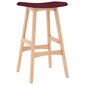 Baro taburetės, 2vnt., raudonojo vyno spalvos цена и информация | Virtuvės ir valgomojo kėdės | pigu.lt