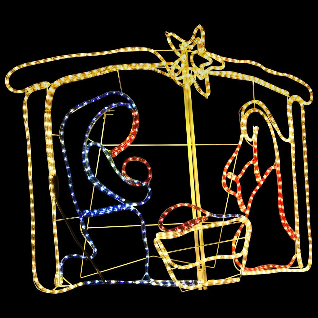 Kalėdų dekoracija Kristaus gimimas, 116x41x87cm, 240 LED цена и информация | Kalėdinės dekoracijos | pigu.lt