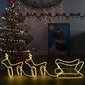 Kalėdinė šviečianti dekoracija Elniai ir rogės, 576 LED lemputės kaina ir informacija | Kalėdinės dekoracijos | pigu.lt