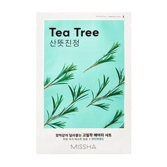 Missha Тканевая маска "Чайное дерево", 19 г цена и информация | Маски для лица, патчи для глаз | pigu.lt