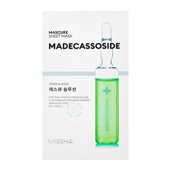 Lakštinė veido kaukė Missha Madecassoside Mascure Sheet Mask, 27 ml kaina ir informacija | Veido kaukės, paakių kaukės | pigu.lt