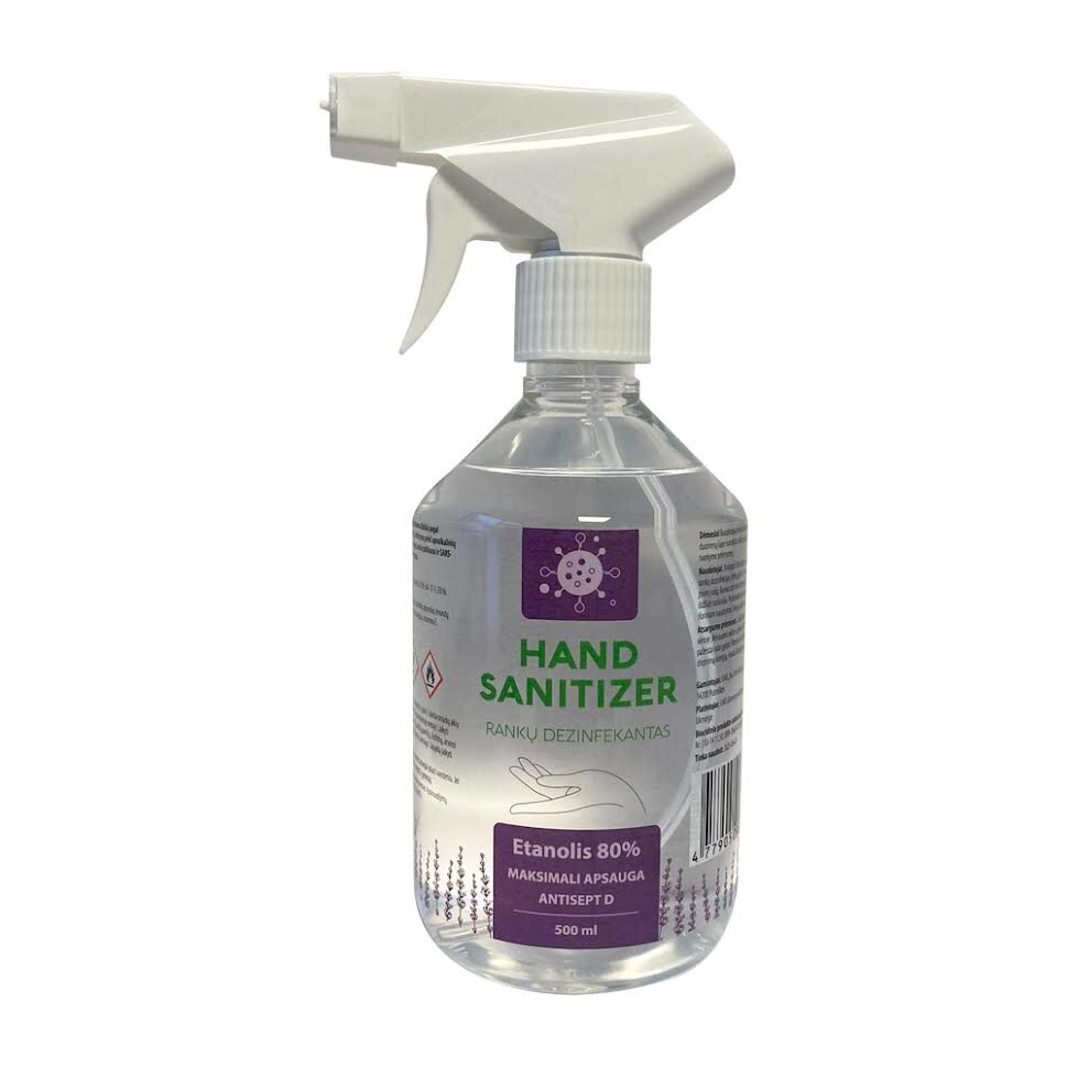 Dezinfekcinis skystis Hand Sanitizer 500 ml kaina ir informacija | Pirmoji pagalba | pigu.lt