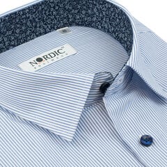 Рубашки мужские NORDIC, прямой силуэт - с длинным рукавом цена и информация | Мужские рубашки | pigu.lt