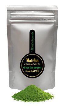 Порошок японского зеленого чая Matcha Japan, 50г цена и информация | Чай | pigu.lt