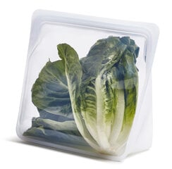 Daugkartinio naudojimo stand-up mega skaidrus stasher silikoninis maišelis цена и информация | Посуда для хранения еды | pigu.lt