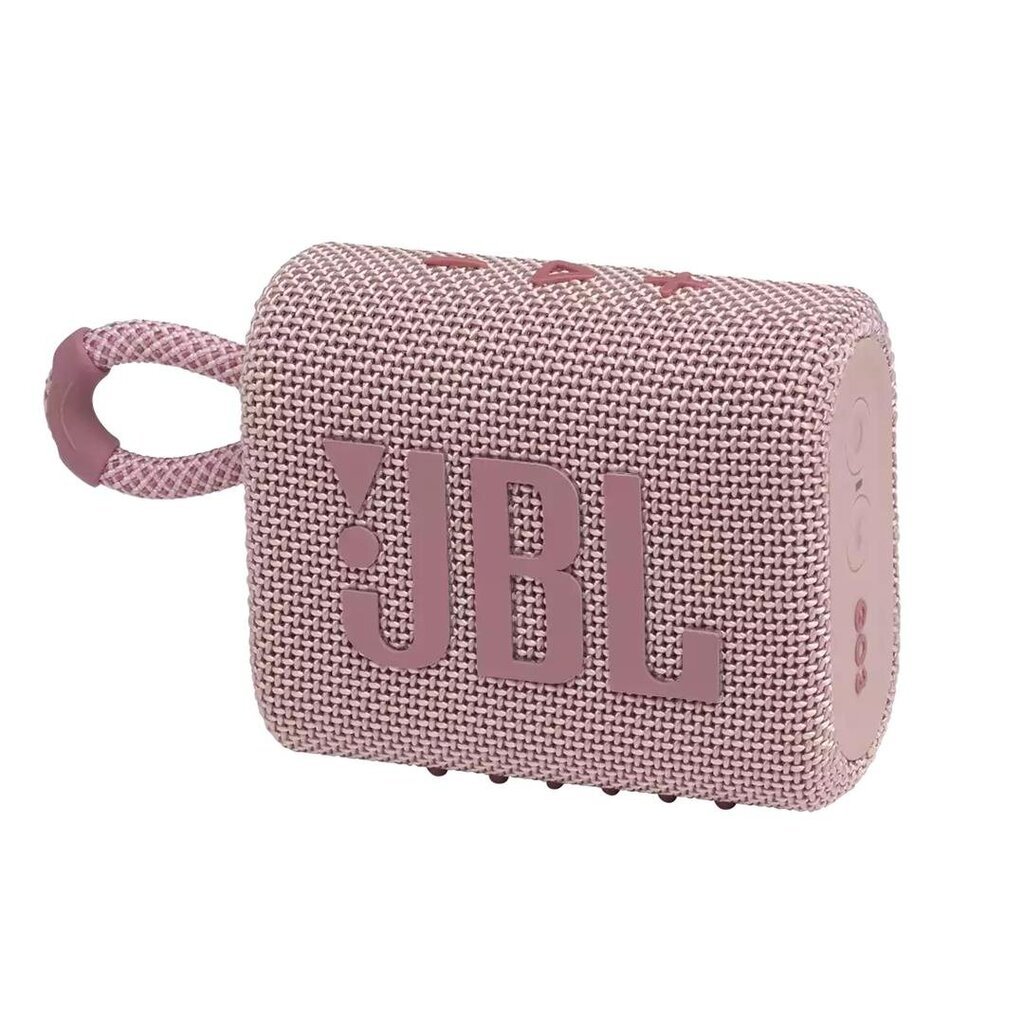 JBL Go 3 JBLGO3PINK kaina ir informacija | Garso kolonėlės | pigu.lt