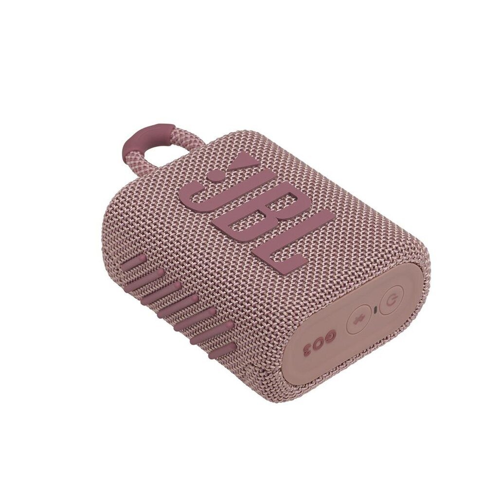 JBL Go 3 JBLGO3PINK kaina ir informacija | Garso kolonėlės | pigu.lt