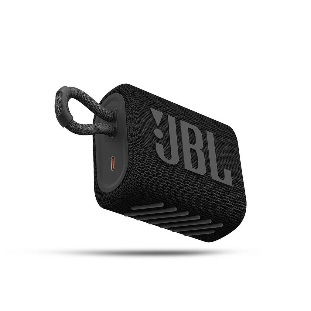 JBL Go 3 JBLGO3BLK цена и информация | Garso kolonėlės | pigu.lt