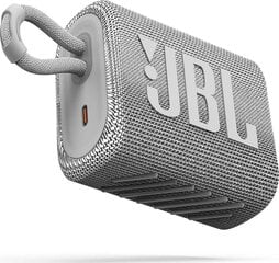 JBL Go 3 JBLGO3WHT kaina ir informacija | JBL Gyvūnų prekės | pigu.lt