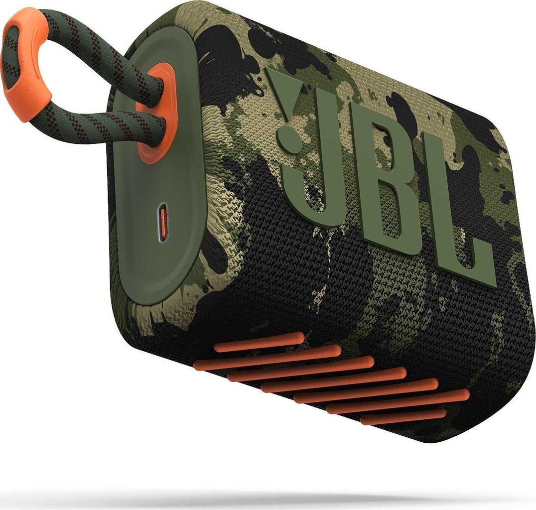 JBL Go 3 JBLGO3SQUAD kaina ir informacija | Garso kolonėlės | pigu.lt