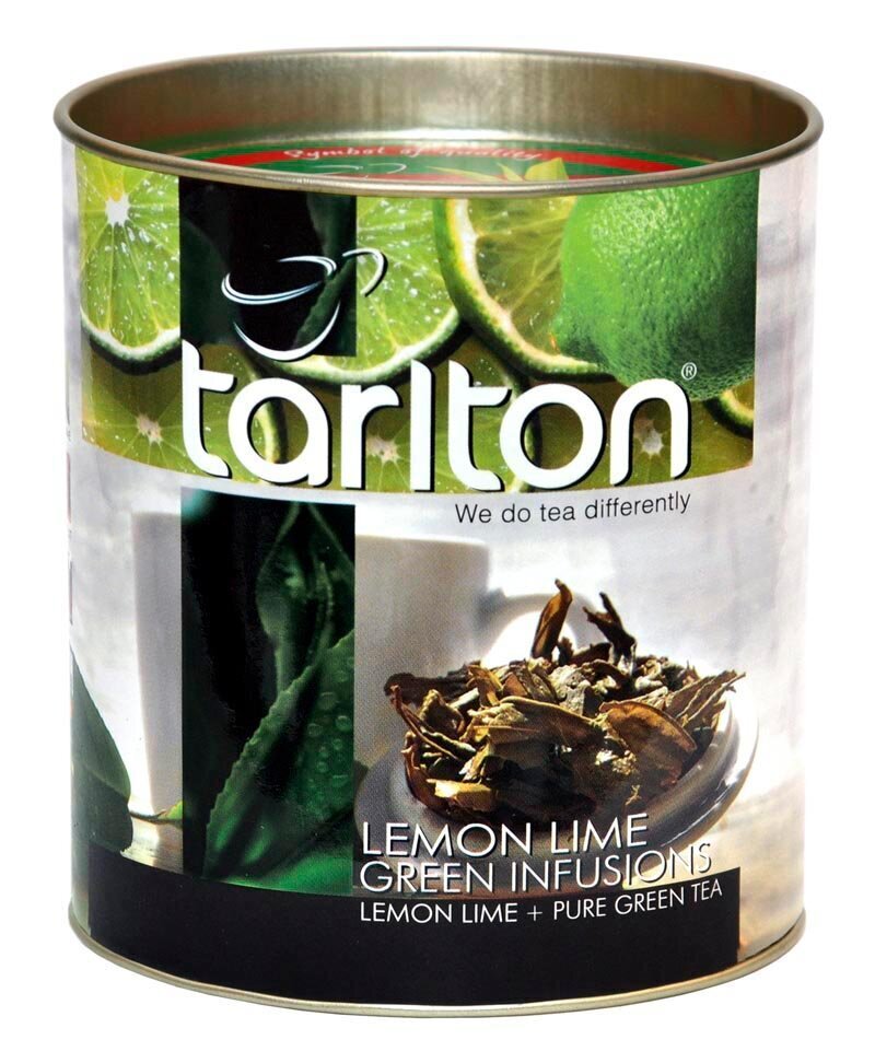 Tarlton Lemon Lime Green tea, Citrinos ir Laimas, Ceilono žalia, biri,  didelių lapų arbata, 100g kaina | pigu.lt