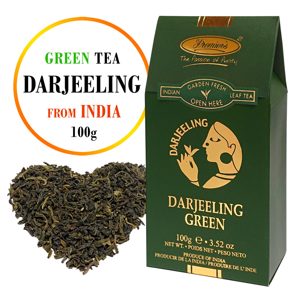 DARJEELING Green tea - Prestige Indijos žalioji birių lapų arbata, Premiers, 100g kaina ir informacija | Arbata | pigu.lt