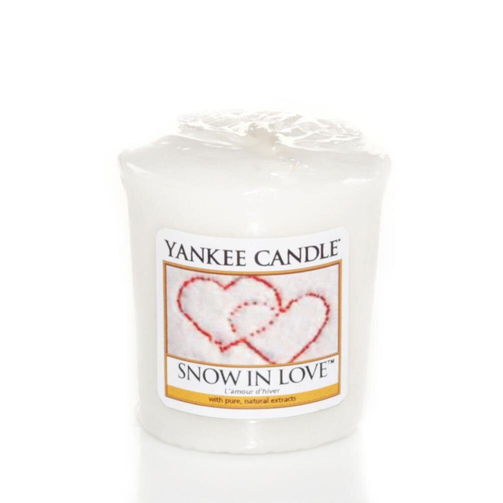 Kvapioji žvakė Yankee Candle Snow in Love 49 g цена и информация | Žvakės, Žvakidės | pigu.lt