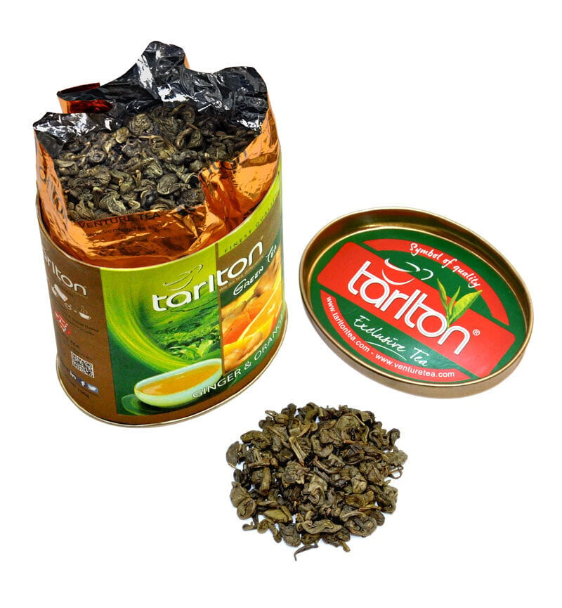 Tarlton imbiero ir apelsino Ceilono žalia biri didelių lapų arbata, 100 g kaina ir informacija | Arbata | pigu.lt